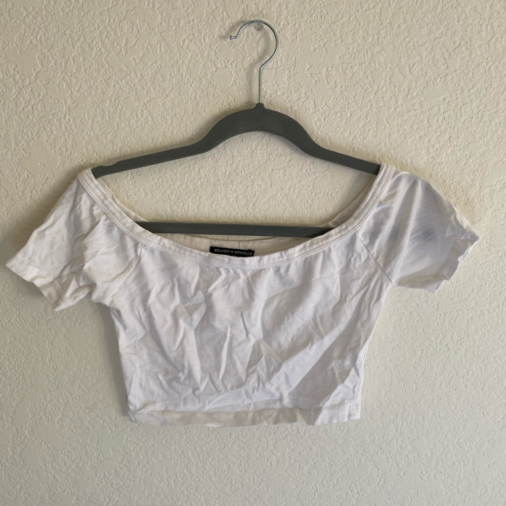 brandy melville off the shoulder top
